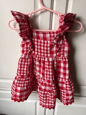 Old Navy Red and White Gingham Sundress